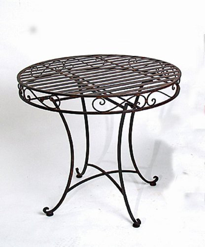 Tisch "Roma" Gartentisch Metall Rund H 75cm
