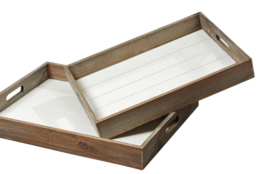1802 Landhaus Tablett Tabletts Holz Holztablett Deko bra
