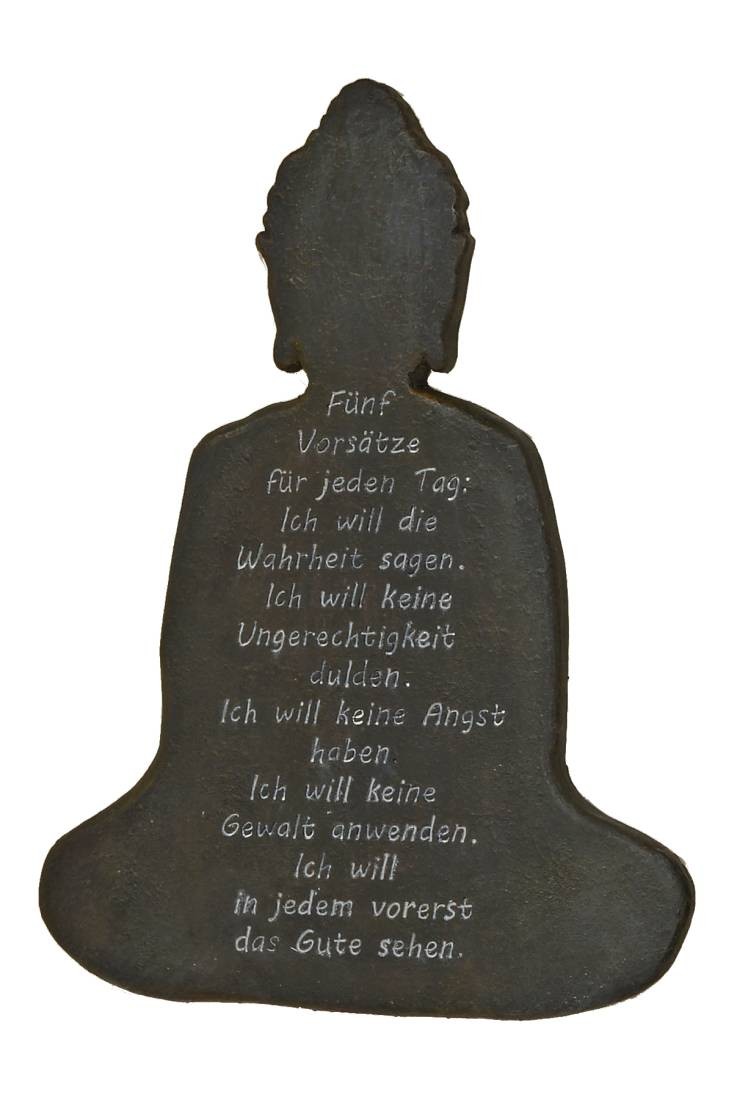 1912 Wandbild Buddha Fuenf Vosaetze fuer jeden Tag Schil