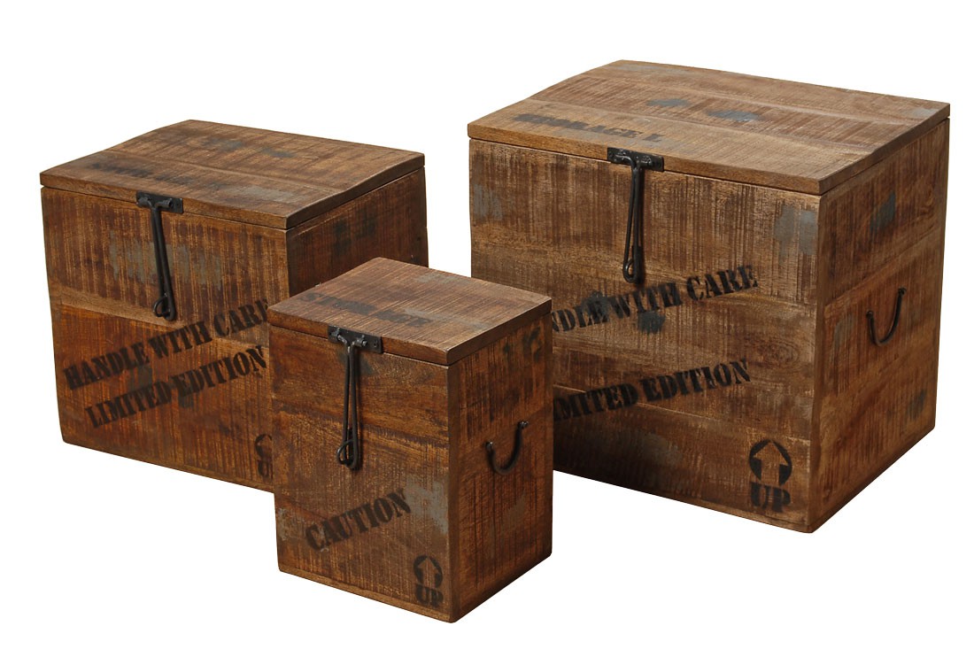 Kiste Flexo Aufbewahrungsbox Landhaus antik Holzkiste