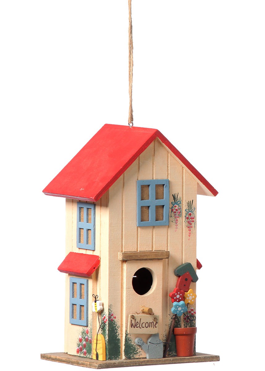 2318 Vogelhaus  Welcome  Shabby Landhaus Deko  Nistkaste